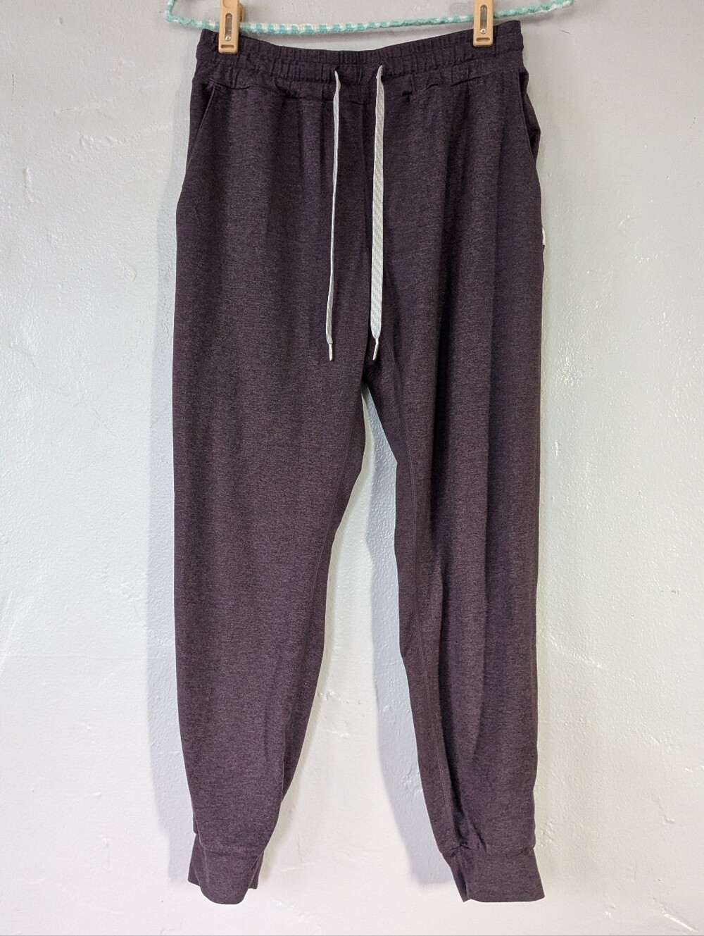Vuori Heathered Purple Performance Joggers Drawstring Sweatpants XS